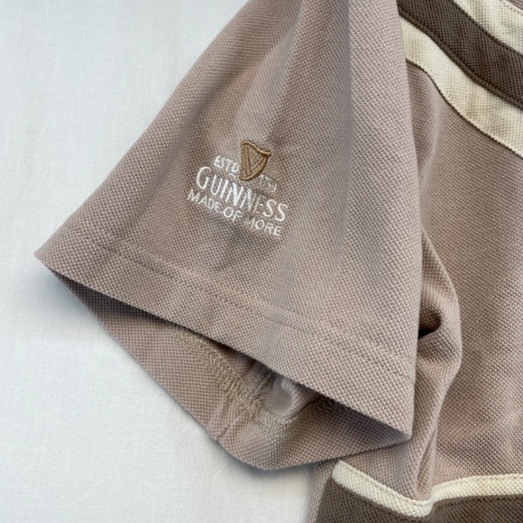 Guinness Official Merchandise Polo Brown Men’s Size Medium - Picture 11 of 14